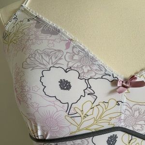 Floral chemise slip, vintage inspired, EUC